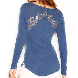 Free People “Keepsake” Slub Henley - New With Tags